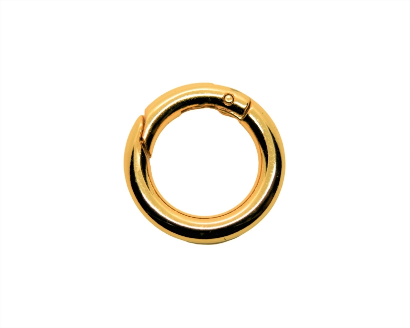 Карабин-бейл кольцо цвет золото 25мм Золотой