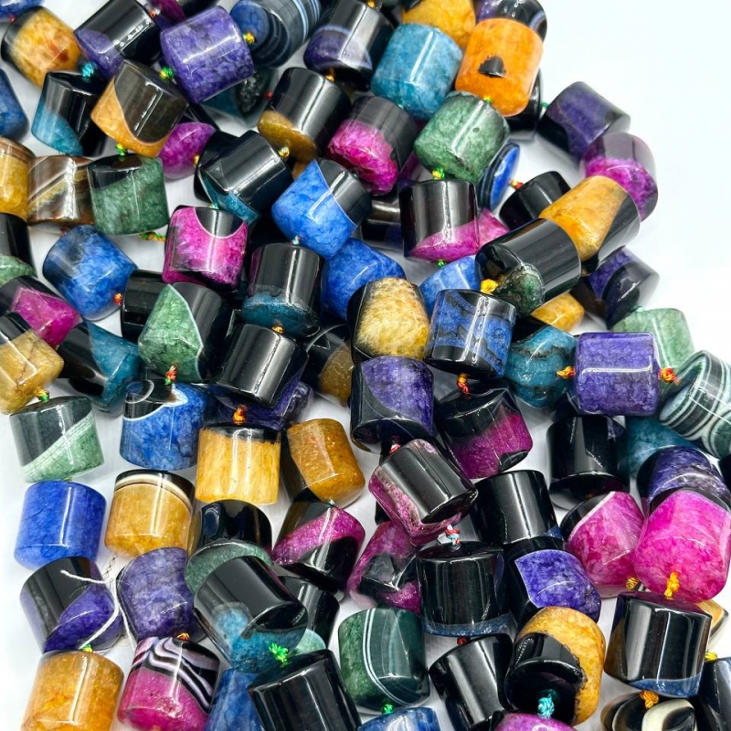 Агат размер 19*20мм натуральный тонированный камень