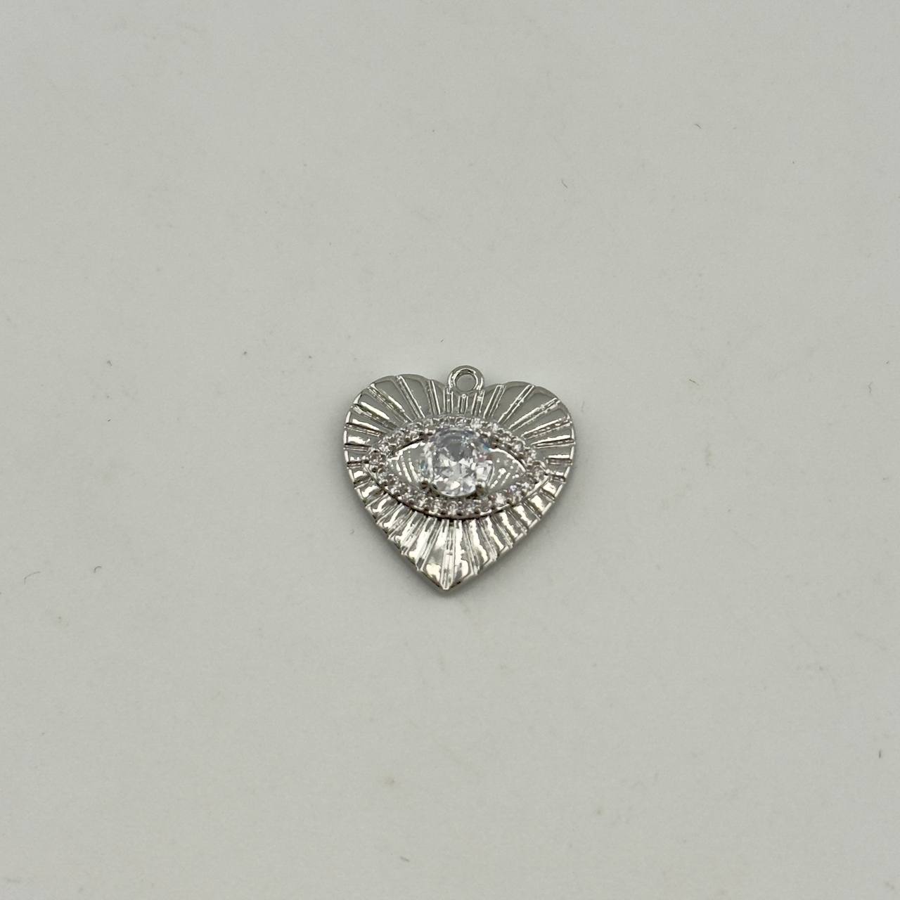 Подвеска Сердце размер 16*16,9мм цвет серебро