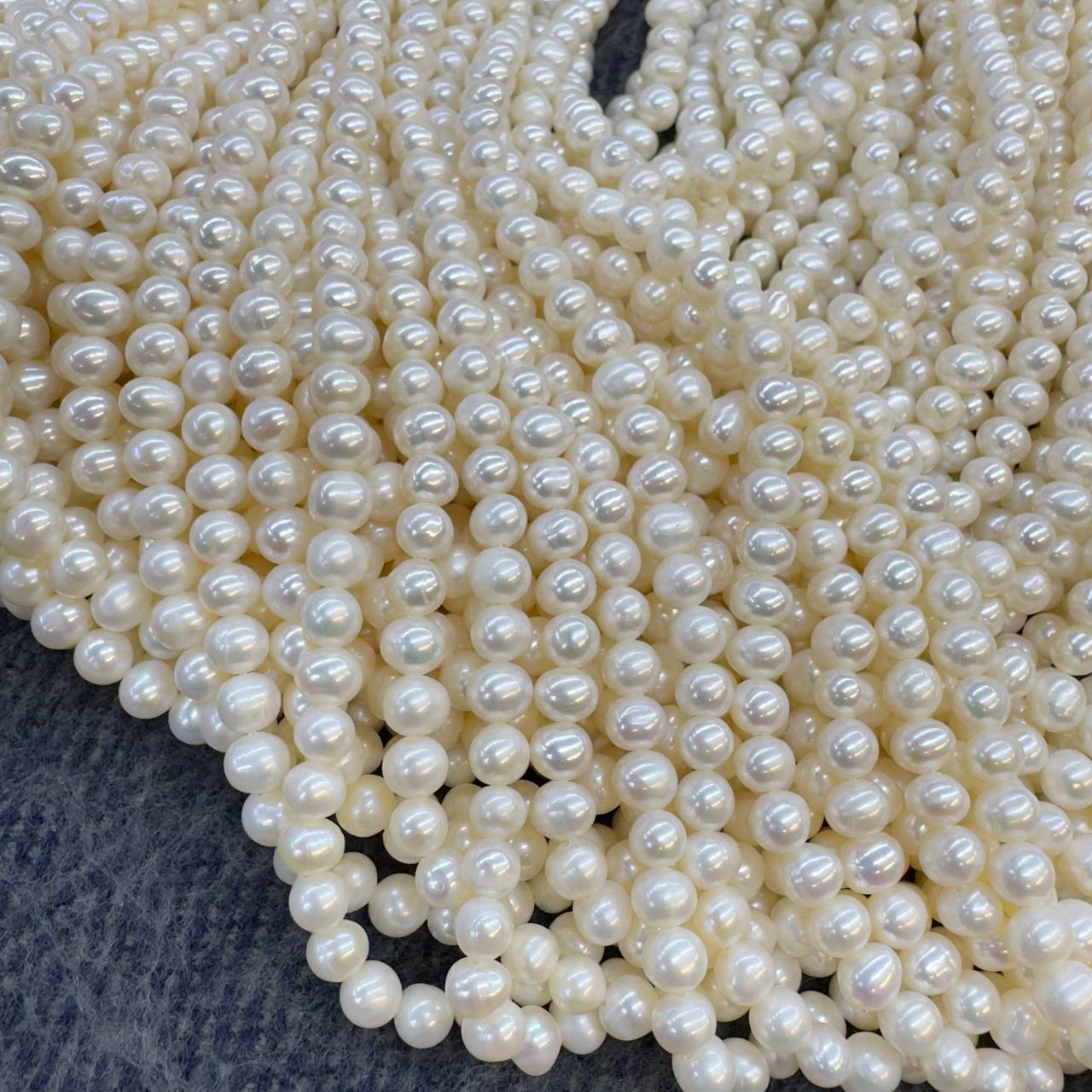 Жемчуг АА культивированный размер 5-5,5мм
