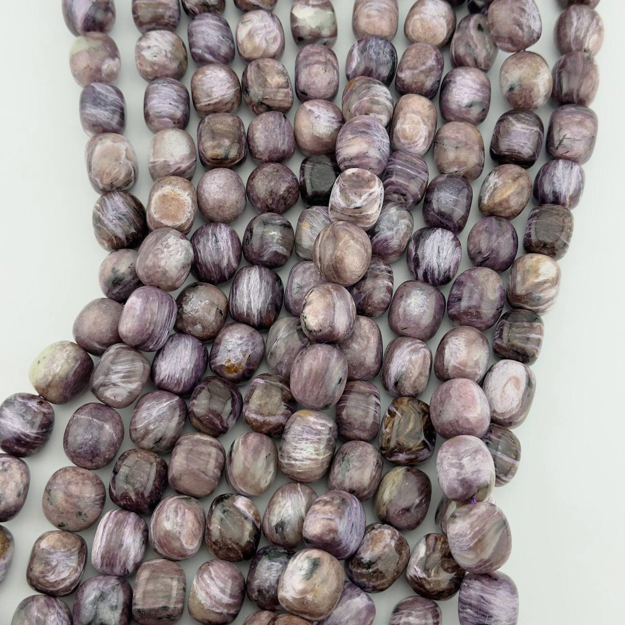 Бусины Чароит гладкий глянцевый 16*13мм натуральный камень